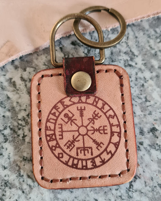 Laser Etched Design Keyfob - Vegvisir